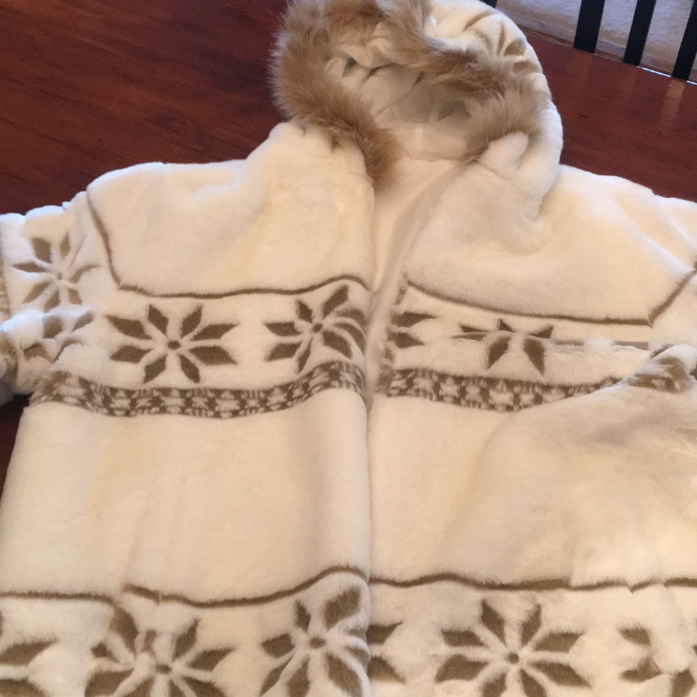 Faux fur parka
